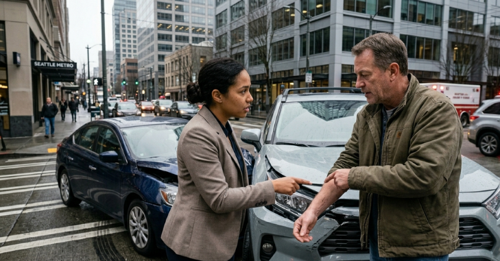 Settlement negotiation between an attorney and an insurance adjuster