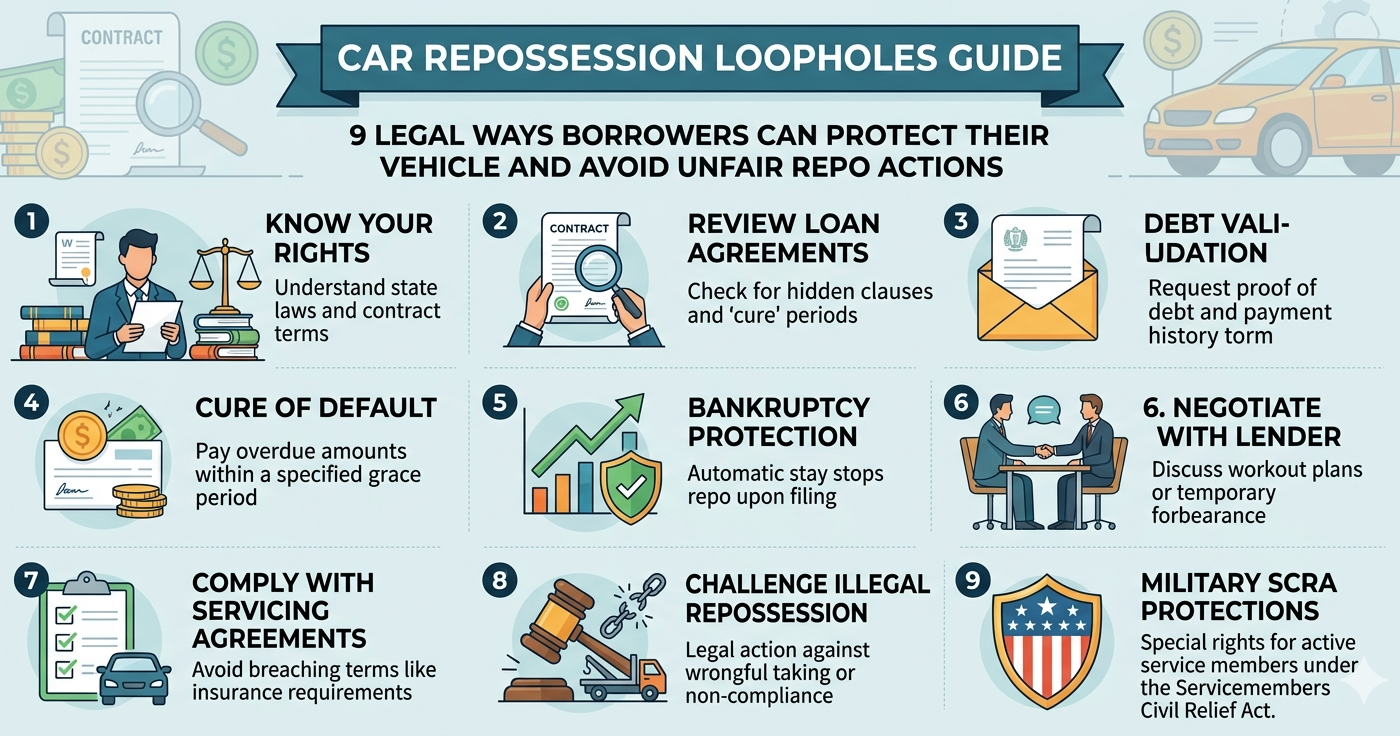 Avoid Reposition Car Repossession Loopholes to Stop Wrongful Repo Actions