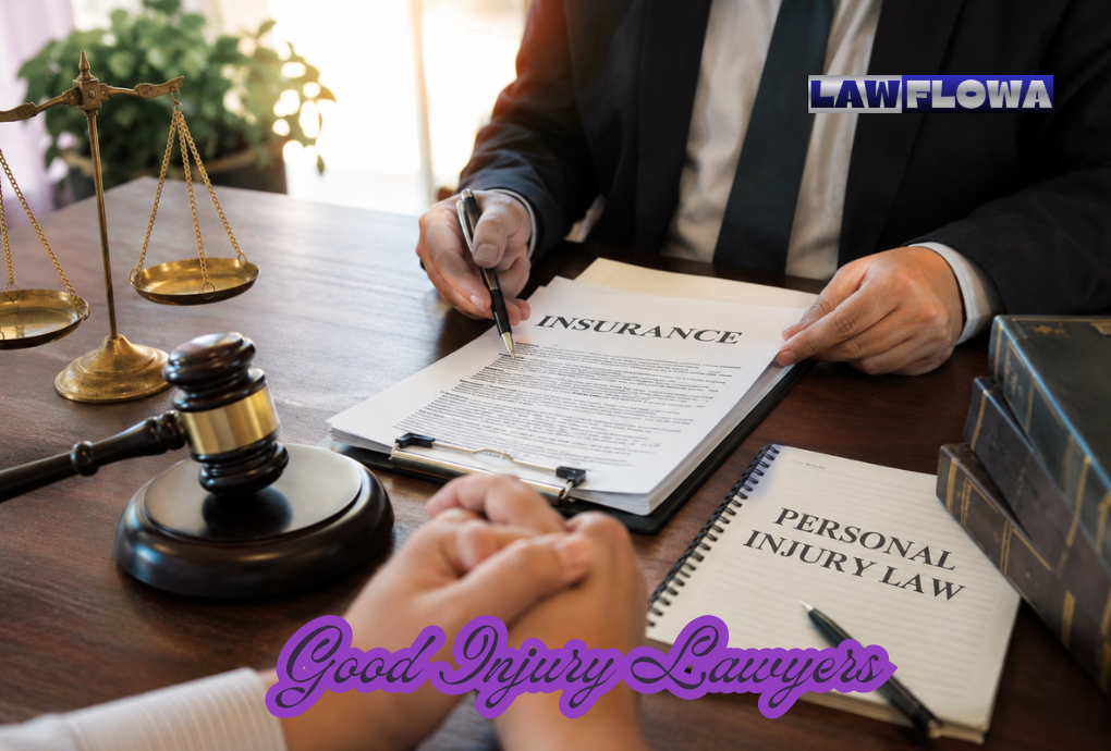 Personal injury attorney reviewing an accident claim with a client