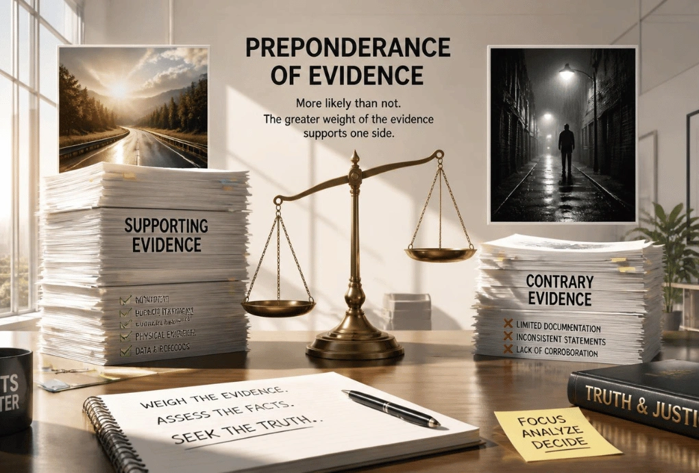 Preponderance of Evidence Explained: What the 51% Rule Means, How the Civil Burden of Proof Works