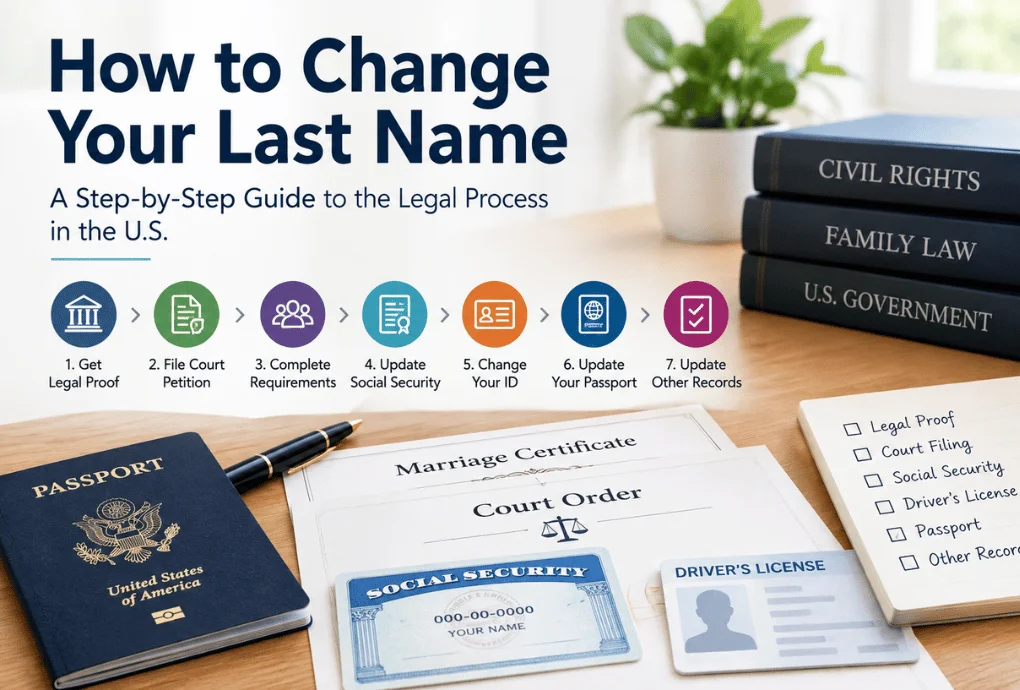 How to Change Your Last Name in the U.S.: A Complete Guide Without Missing a Legal Step