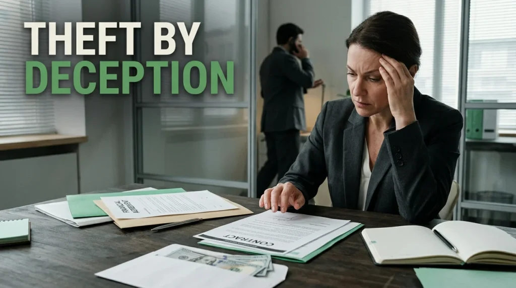 Theft by Deception: Understanding the U.S. Legal Meaning, Common Examples, Criminal Charges, Potential Penalties, and Legal Defenses Under American Law