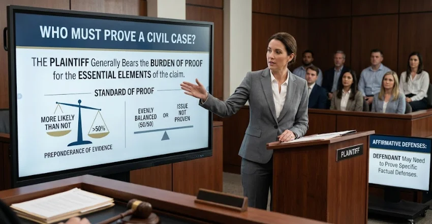 Who Must Prove a Civil Case?