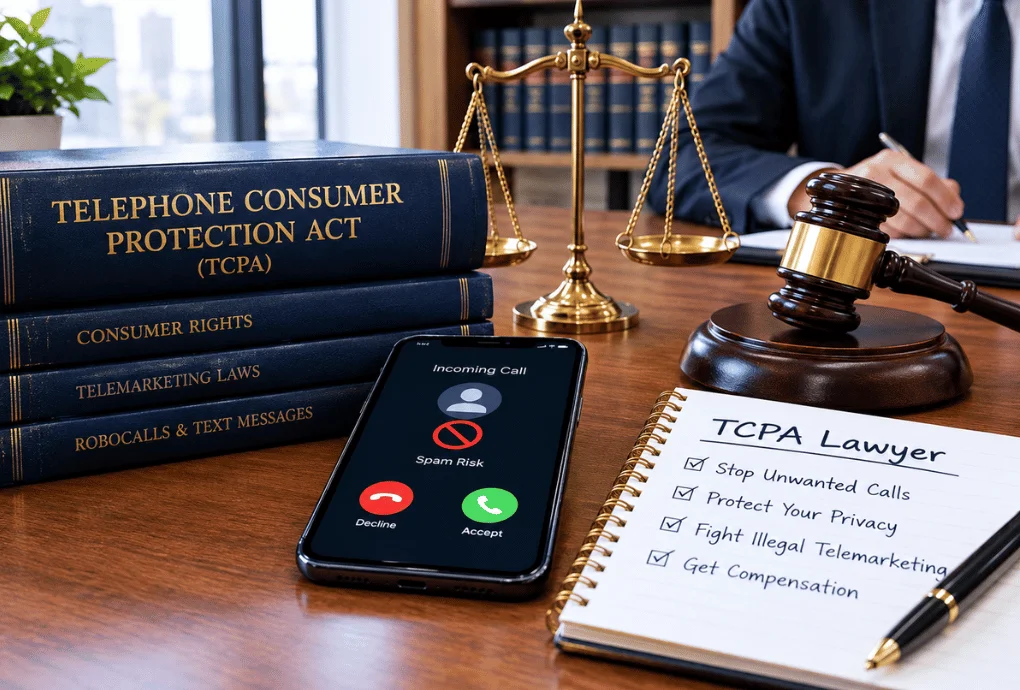 Telephone Consumer Protection Act Lawyer: A Complete Guide to TCPA Rights, Robocalls, Texts, Consent, Damages & Legal Claims